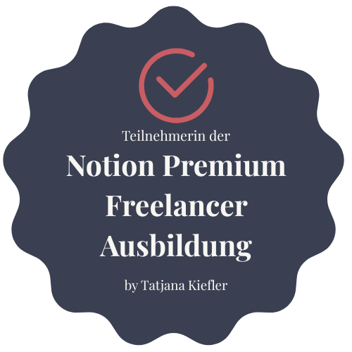 Notion Ausbildung | Zertifikat Notion Ausbildung | Zertifikat